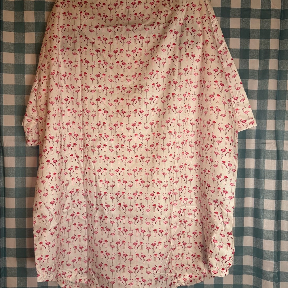 NWOT Men's Kansas City Chiefs Flamingo Button-Up Shirt XL - Picture 6 of 8